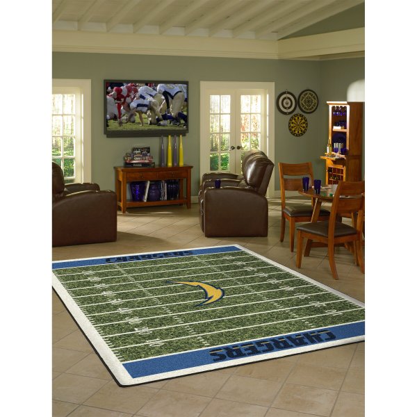 Los Angeles Chargers Imperial 5'4'' x 7'8'' Home Field Rug