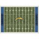 Los Angeles Chargers Imperial 7'8'' x 10'9'' Home Field Rug