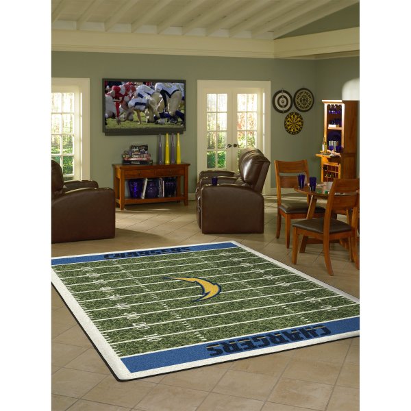 Los Angeles Chargers Imperial 7'8'' x 10'9'' Home Field Rug