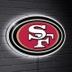 San Francisco 49ers LED Team Logo Shaped Lighted Wall Sign