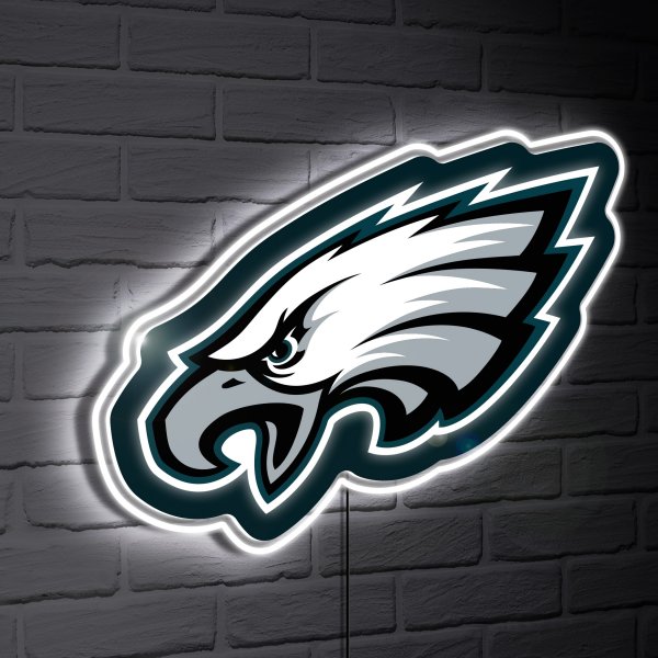 Philadelphia Eagles LED Team Logo Shaped Lighted Wall Sign